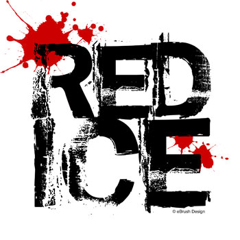 Red Hockey Ice