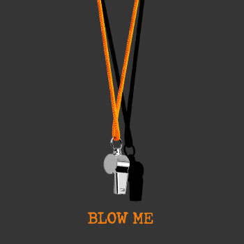 blow me referee with whistle