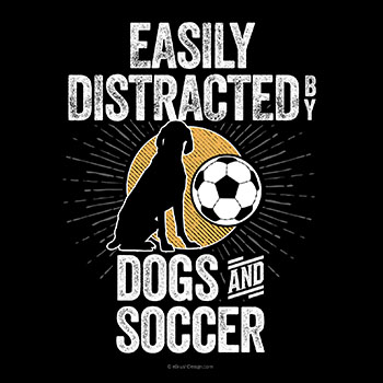 easily distraacted by dogs and soccer