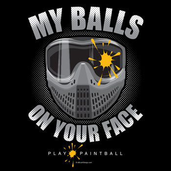 balls on your face paintball