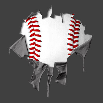 torn shirt baseball