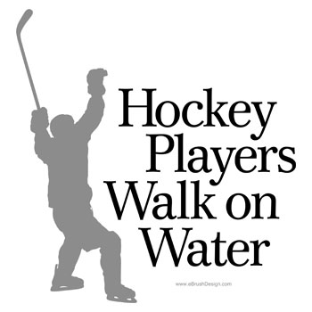 Hockey Players Walk On Water