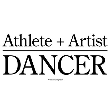 Athlete plus artist equals dancer