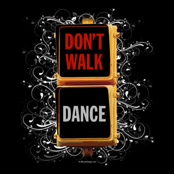 Don't walk dance traffic signal