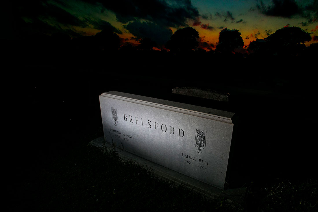 E.M. Brelsford's tombstone